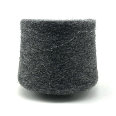 "Вспушенный меринос, Pecci Filati, арт. Pannetto, темный серый 