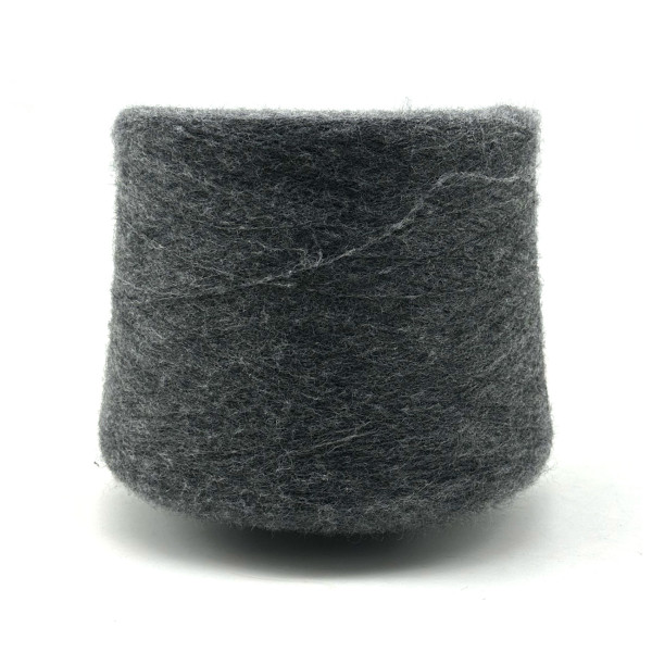 "Вспушенный меринос, Pecci Filati, арт. Pannetto, темный серый 