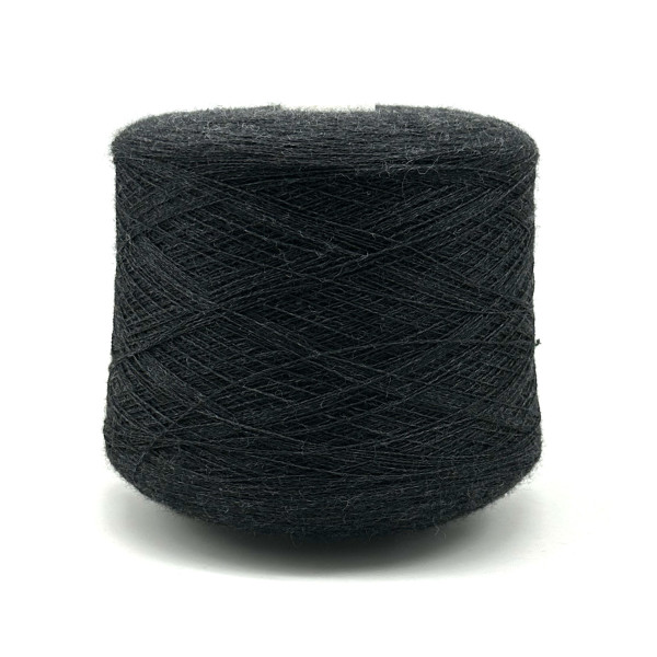 "Смесовка с мериносом, Botto Giuseppe, арт. 9010, графитово-черный меланж